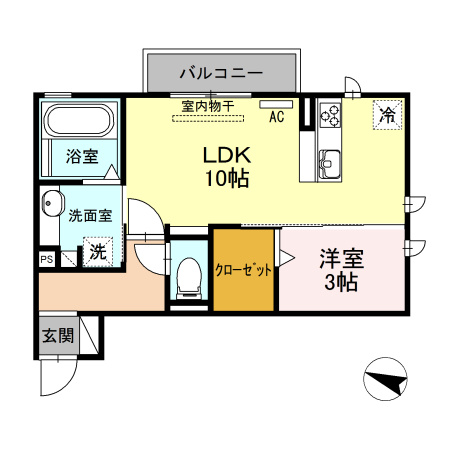 オアシス牛川Ⅱの間取り