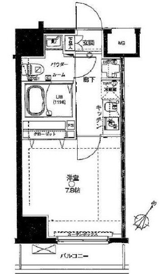 GENOVIA浅草Ⅲ green veilの間取り