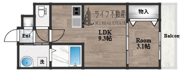 KOGI Residence 岩田町の間取り