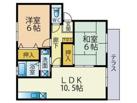 福岡市南区井尻３丁目の賃貸マンションの間取り|間取り図