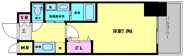 ジュネーゼみなと弁天町の間取り|ジュネーゼみなと弁天町　間取り