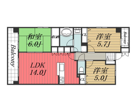 【間取り】 | グランダジュール千葉みなと