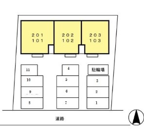 カスク東屋形の区画図