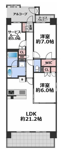 神戸市垂水区海岸通の間取り