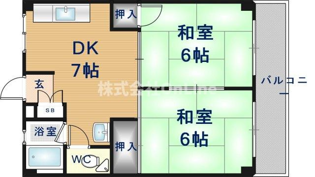 【間取り】 | 宮町コーポラス