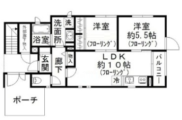 メゾン ド トビーの間取り|間取りです。