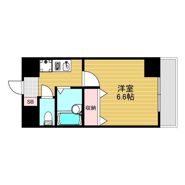 おおきに新大阪駅前サニーアパートメントの間取り