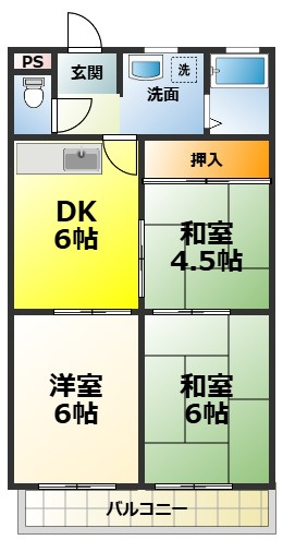 シャトー原山台の間取り