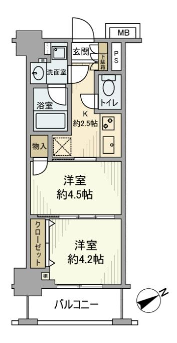 日神デュオステージ船橋の間取り