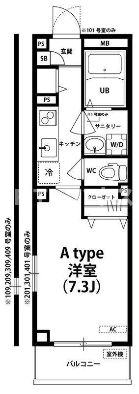 リブリ・Okuboの間取り