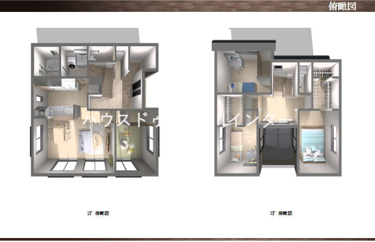 新神野３丁目　売土地の完成予想図|建築プラン図　※イメージ