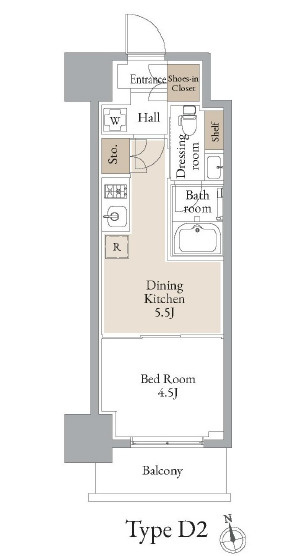 ＪＭＦレジデンス浅草橋三丁目の間取り
