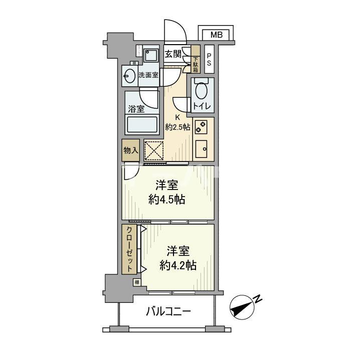 日神デュオステージ船橋の間取り