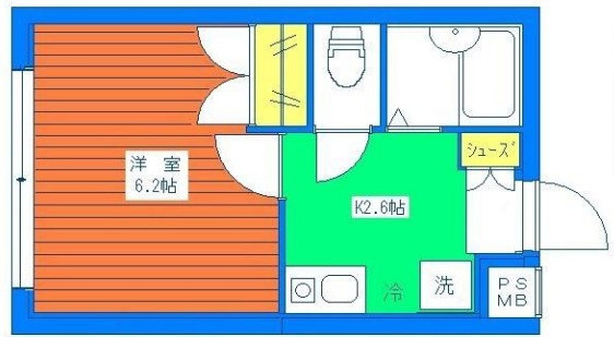 １００だし西早稲田リミターレの間取り