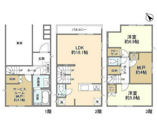 【間取り】 | Kolet戸塚 | ペット飼育可の一戸建てです！
