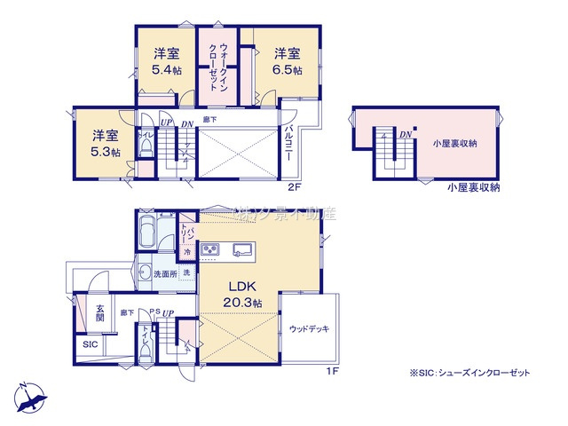 《仲介手数料無料》武蔵野市吉祥寺北町３丁目14-4新築一戸建ての間取り