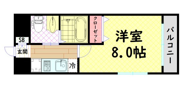【間取り】 | クリスタルグランツ北堀江