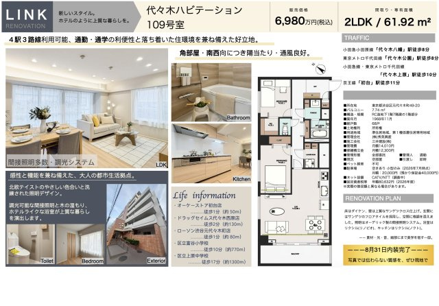 【その他】 | 代々木ハビテーション　仲介手数料無料＋40万円現金プレゼント中