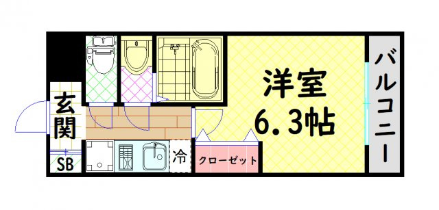 【間取り】 | アドバンス大阪ドーム前アヴェニール