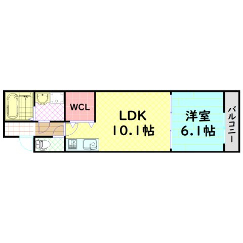 【間取り】 | フジパレスなんばWEST