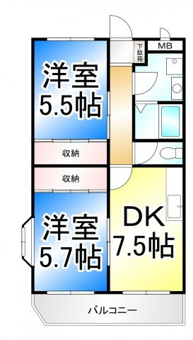 パレ・メルヴェイユーの間取り
