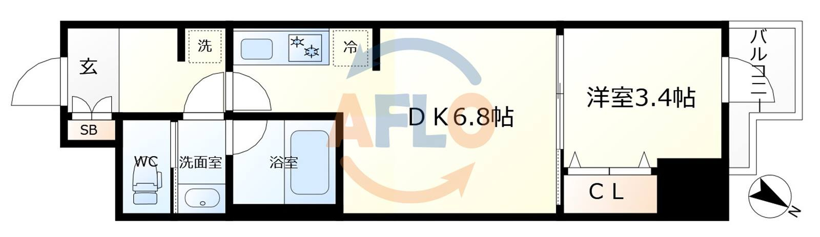Dimora靱公園の間取り|Dimora靭公園　間取り