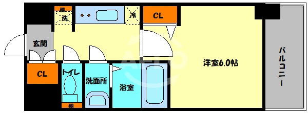 SHOKEN Residence大阪都島の間取り|SHOKEN Residence大阪都島　間取り