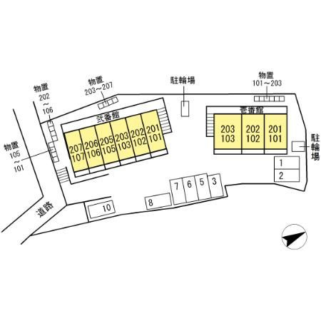 山手ヒルズ　弐番館の区画図