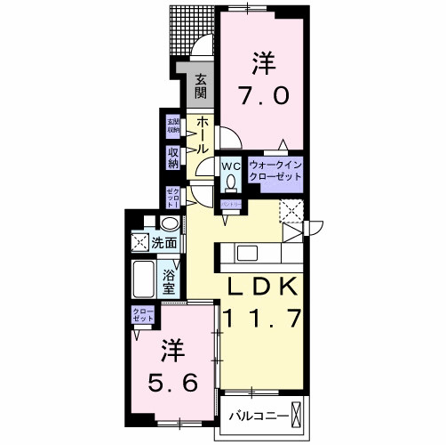 サン　エスポワールの間取り