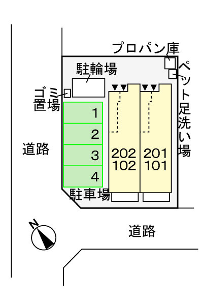 ブリリアントMの区画図