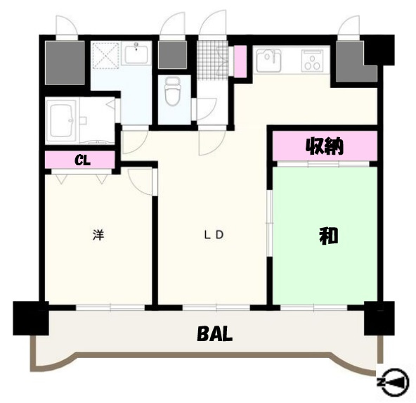 パルシオ三宮フラワーロードの間取り