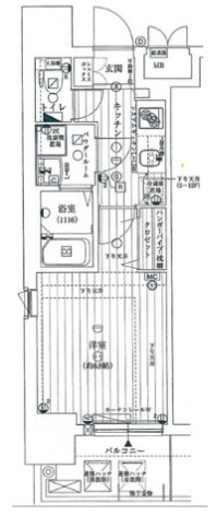 レジュールアッシュ神戸元町の間取り