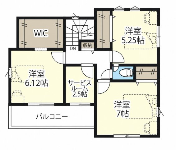 GRAFARE鴻巣市天神2期　6号棟の間取り|2F