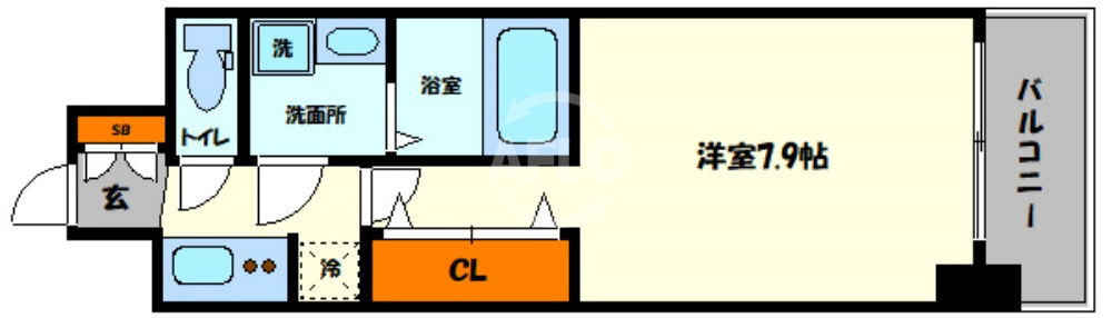 S-RESIDENCE堺筋本町Unoの間取り|S-RESIDENCE堺筋本町Uno　間取り