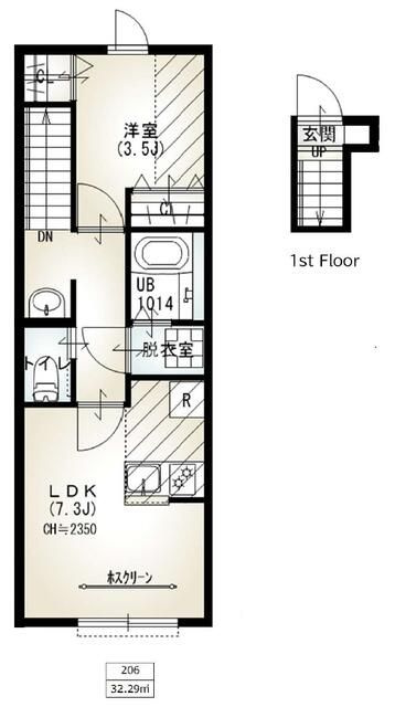 ソルナクレイシア成増Ⅱの間取り