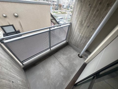 第二阿井マンションのバルコニー