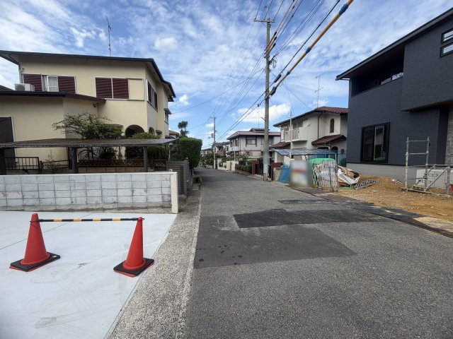 神戸市西区桜が丘東町1丁目新築の前面道路含む現地写真