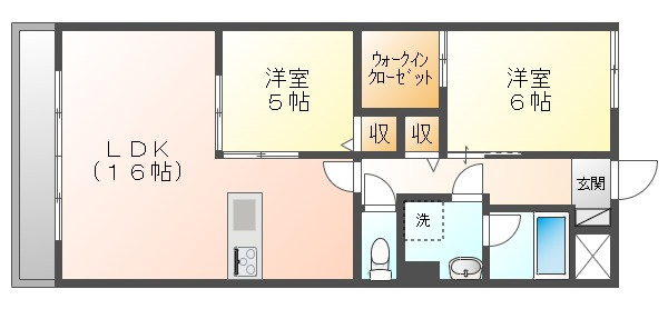 ラシュレ浜野の間取り