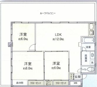ロータスルート高島平の間取り