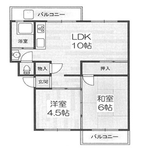 宮川荘の間取り