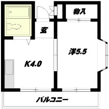 神戸市灘区千旦通４丁目の賃貸マンションの間取り