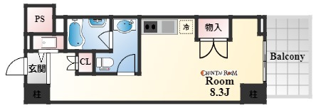 神戸市東灘区深江北町４丁目の賃貸マンションの間取り