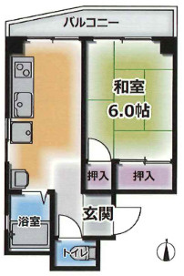 篠原南マンションの間取り