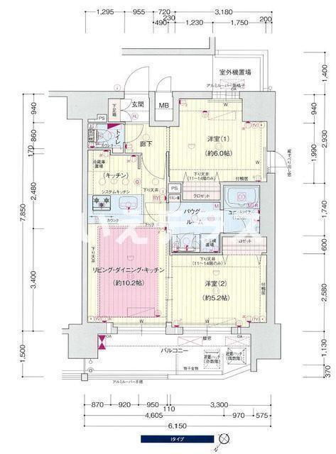 プレサンス神戸元町の間取り