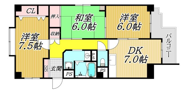 コートラヴィーニアの間取り