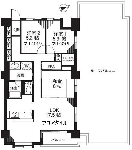 【間取り】 | サンクレスト石神井公園　15763