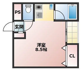 フェリセ富田の間取り