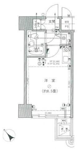 藤和シティコープ早稲田の間取り