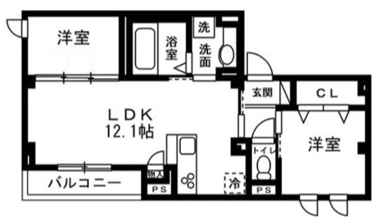 ディーズプラス西大島 の間取り|間取りです。