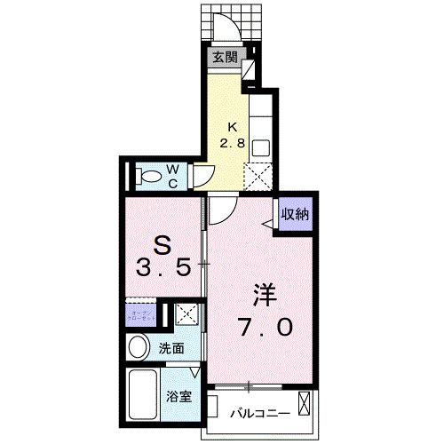 グランソレイユ南の間取り